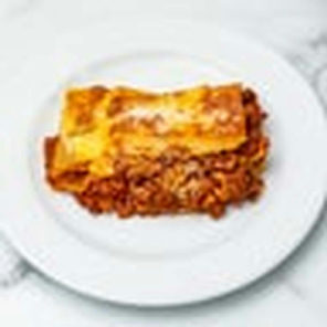 Meal card cover for: Lasagna