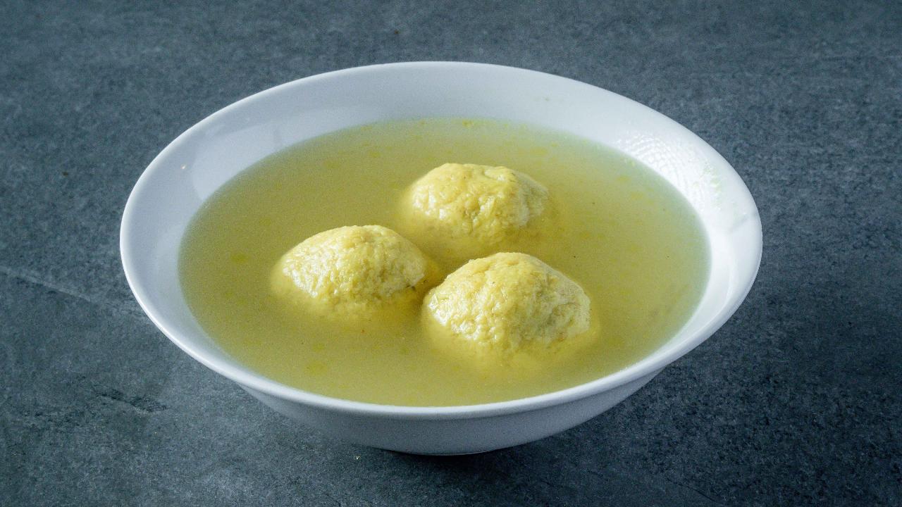 Meal card cover for: Kneidlach Soup