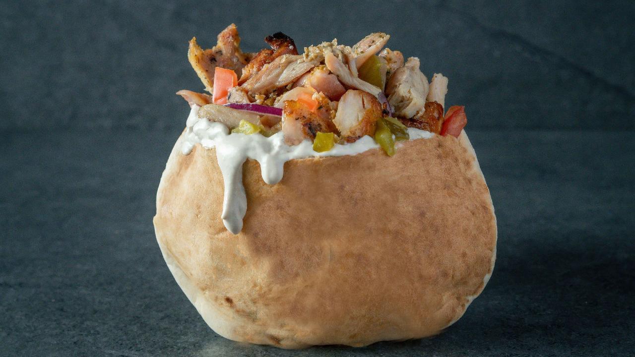 Meal card cover for: PITA SHAWARMA