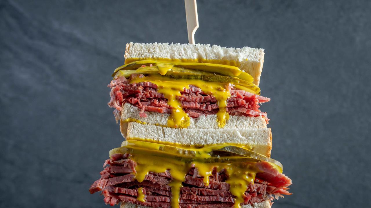 Meal card cover for: SALT BEEF SANDWICH