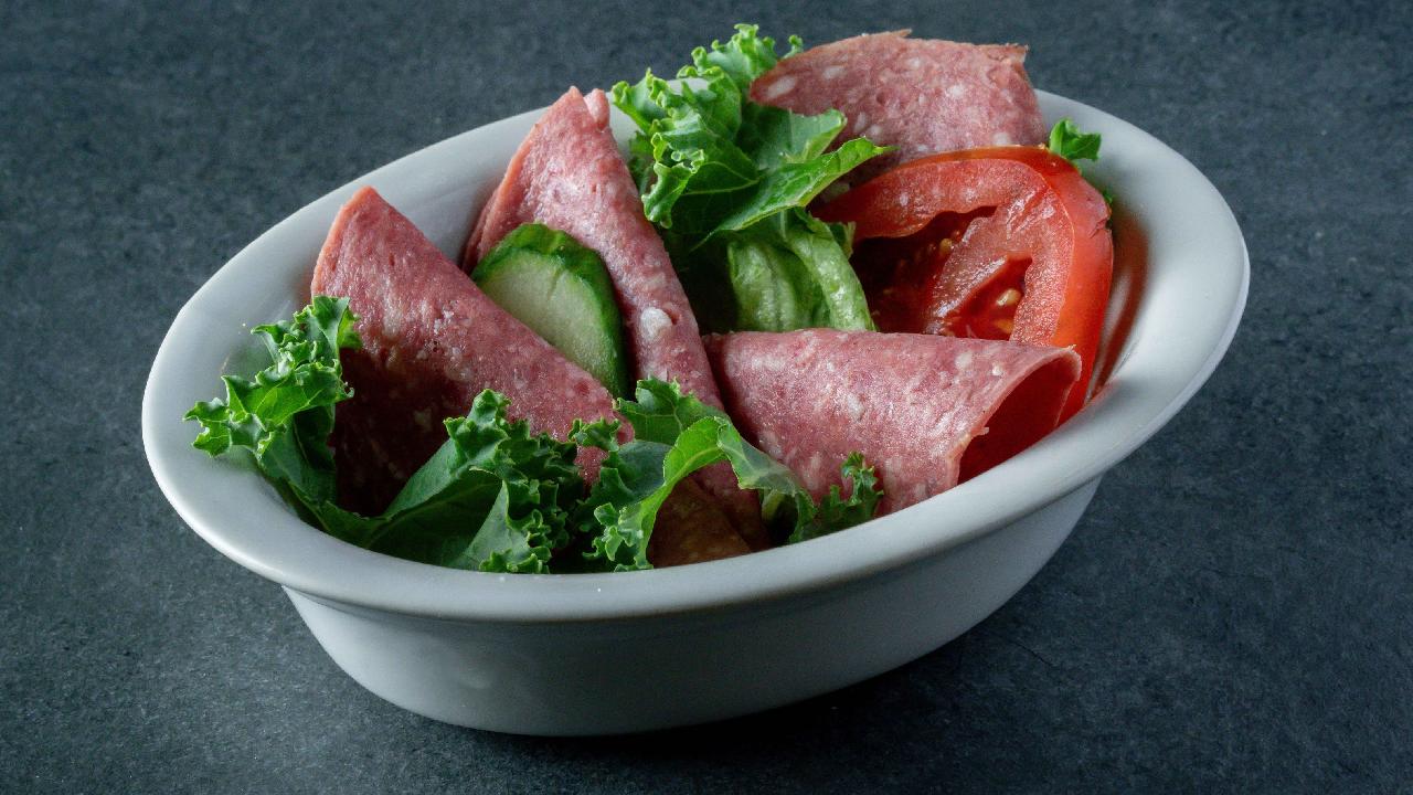 Meal card cover for: House Salami Plate