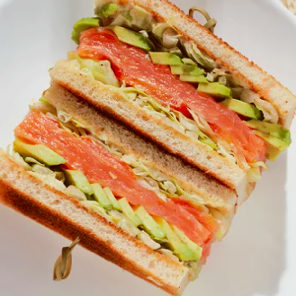 Meal card cover for: Smokers Club Sandwich