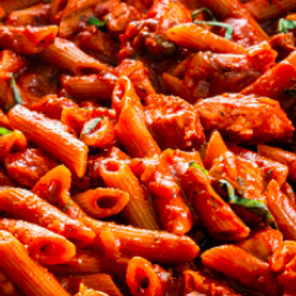 Meal card cover for: Penne Arrabiata