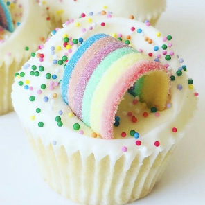 Meal card cover for: Taste the Rainbow Cupcakes