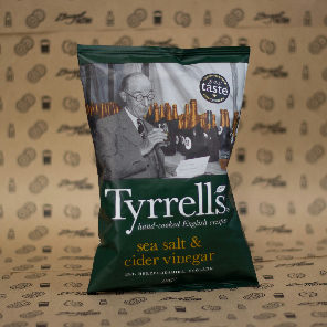 Meal card cover for: Tyrrells Sea Salt and Vinegar 40g