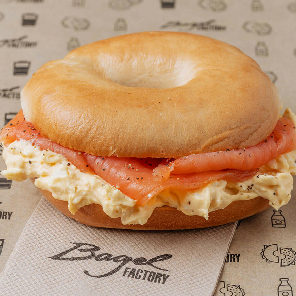 Meal card cover for: Egg Mayo & Salmon Bagel