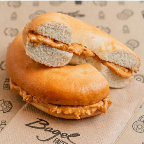 Meal card cover for: Peanut butter Bagel