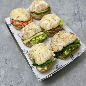 Meal card cover for: Mini mixed roll platter (6 rolls) Small