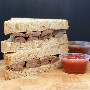 Meal card cover for: Cumberland sausage sandwich