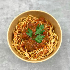 Meal card cover for: Meatballs & Pasta