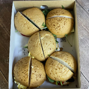 Meal card cover for: Medium Vegetarian Gluten Free Sandwich Box