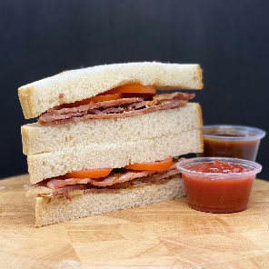 Meal card cover for: Crispy sweet cured bacon sandwich