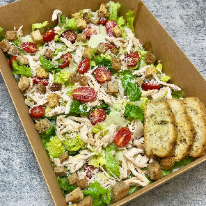 Meal card cover for: Sharing chicken Caesar salad