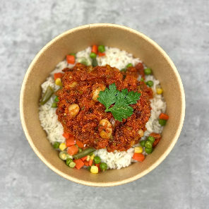 Meal card cover for: Chilli con Bean & Rice