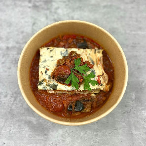Meal card cover for: Vegetarian Lasagna