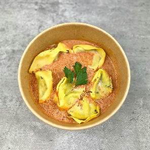 Meal card cover for: Tortelloni al Aurora