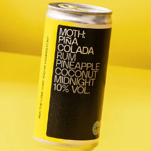 Meal card cover for: Moth: Pina Colada