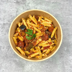 Meal card cover for: Penne Giardiniera