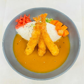 Meal card cover for: Prawn Katsu Curry with Rice