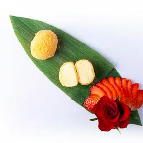 Meal card cover for: Little Moons - Mango Cheesecake Mochi