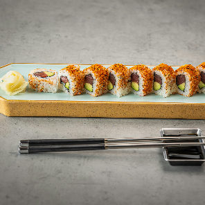 Meal card cover for: Spicy Tuna Roll (8 pieces)