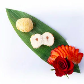 Meal card cover for: Little Moons - Strawberry Cheesecake Mochi