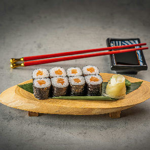 Meal card cover for: Salmon Maki (8 pieces)