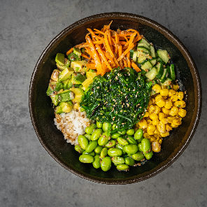 Meal card cover for: Large Vegetable Poke Bowl