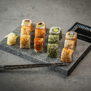 Meal card cover for: Maki Mix (meal for 2) 16 pieces