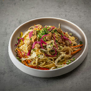 Meal card cover for: Chicken Stir-Fried Noodles