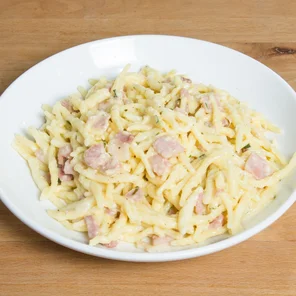 Meal card cover for: Carbonara
