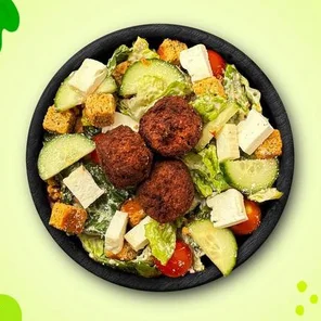 Meal card cover for: Gladiator’s Garden Falafel #71