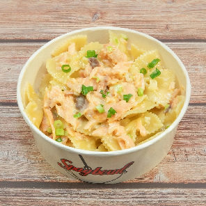 Meal card cover for: Farfalle al Salmone