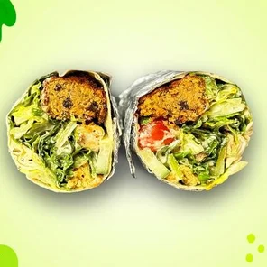 Meal card cover for: Gladiator’s Garden Falafel Wrap #74