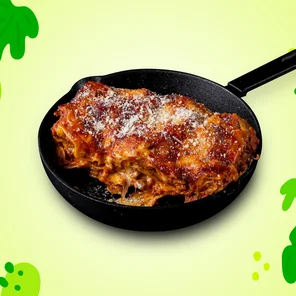Meal card cover for: Caesar’s Beef Lasagna
