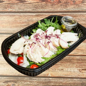 Meal card cover for: Chicken salad with rocket