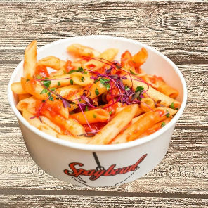 Meal card cover for: Penne Arrabbiata Platter