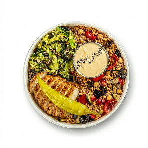 Meal card cover for: +NEW+ Shawarma Chicken & Bulgar Wheat Salad Meal Pot