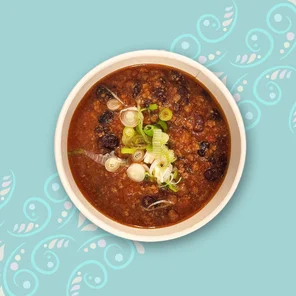 Meal card cover for: Beef chilli bean dip #9N