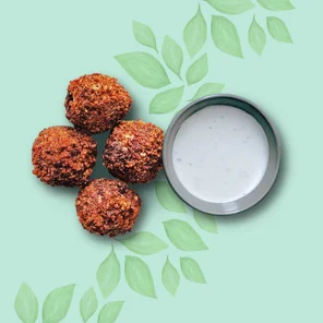 Meal card cover for: Falafel (4 pcs) #4S