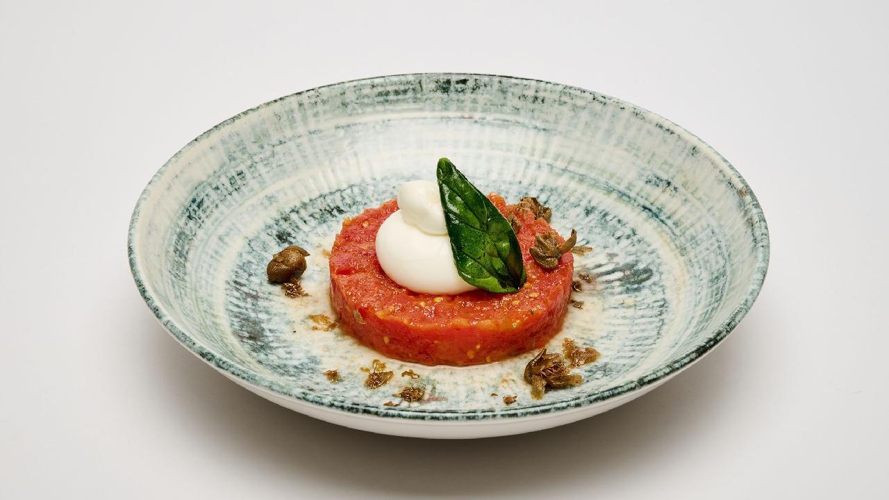 Meal card cover for: Tomato Tartare