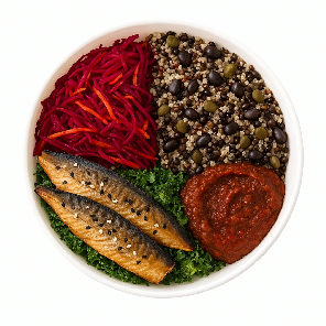 Meal card cover for: +HIT+Smoked Mackerel Vitality Pot