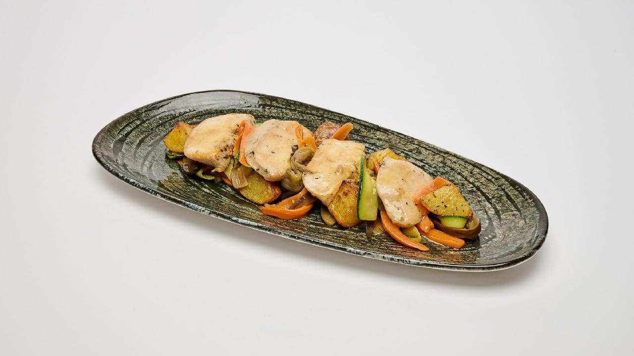 Meal card cover for: Slow-cooked Lemon Chicken Escalopes