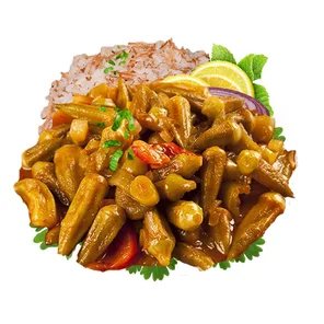 Meal card cover for: Okra - Bammieh B'zeit