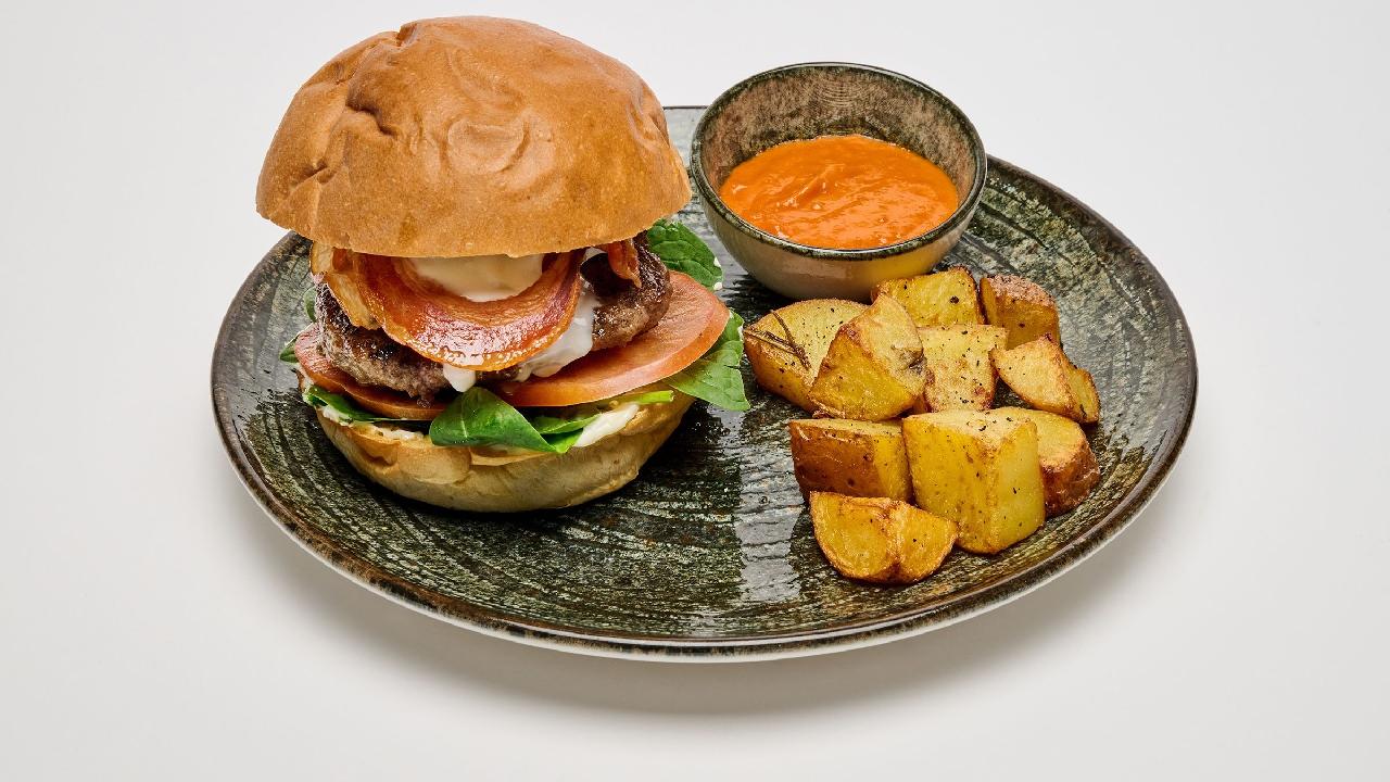 Meal card cover for: Hamburger