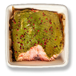 Meal card cover for: Basil & peppercorn salmon - Buffet