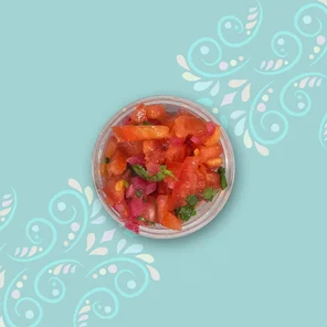 Meal card cover for: Small Pot pico de galo #11N