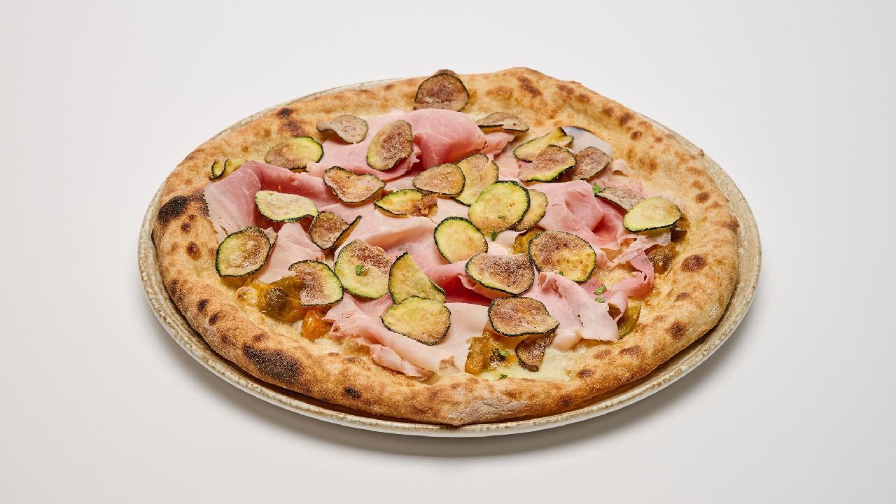 Meal card cover for: Prosciutto Cotto Pizza