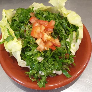 Meal card cover for: Tabbouleh