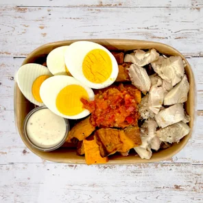 Meal card cover for: Caesar Protein Box